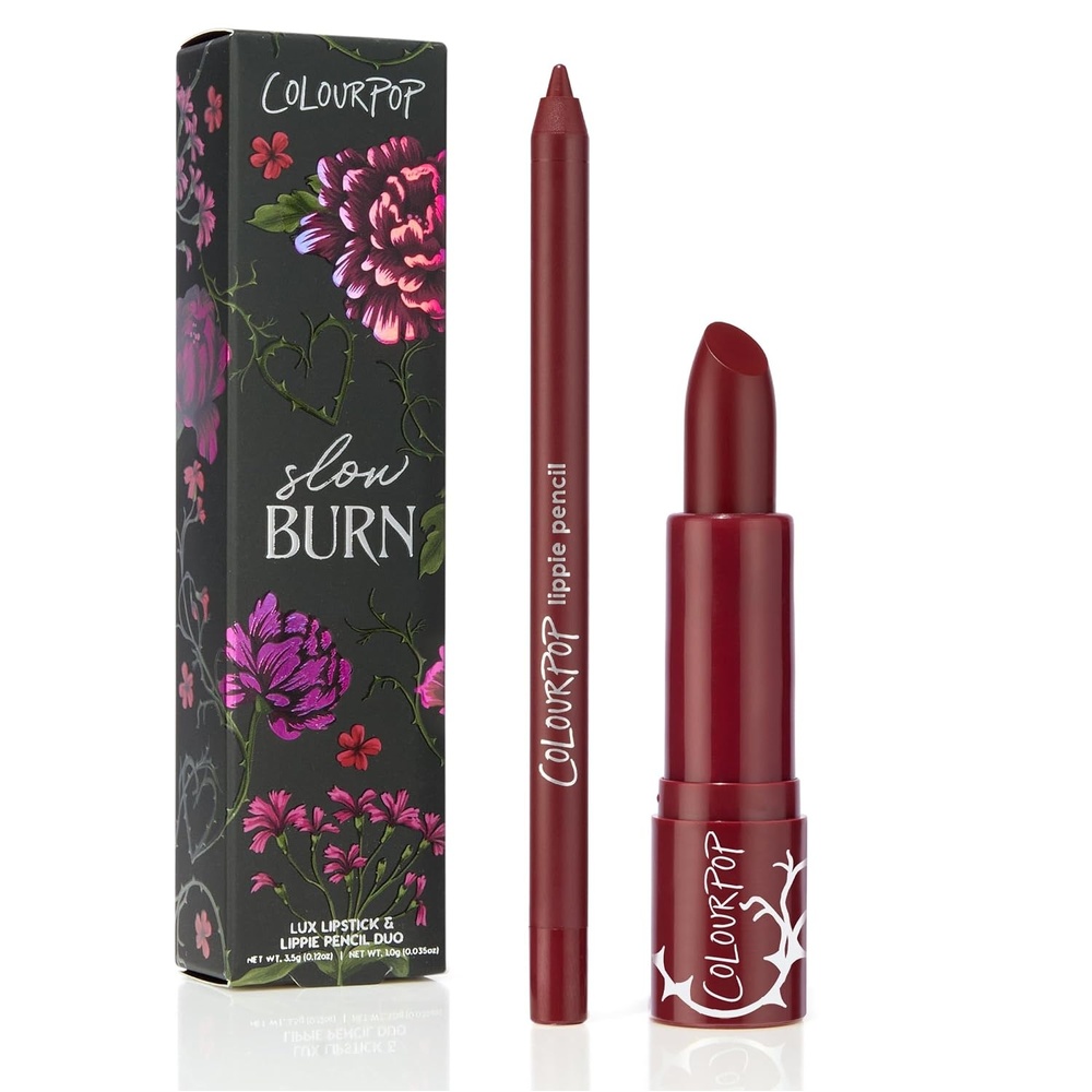 image:imageColourPop Slow Burn Lipstick amp Lip Pencil Kit 016 ozSlow Burn