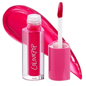 ColourPop HydraPop Glossy Lip Stain – Hydrating Lip Gloss That Fades Into A Soft Tint – Non-Drying & Long-Lasting – Water-Based Gloss-to-Stain Finish – Fruit Punch (0.11 Fl Oz)(A Little Dramatic)