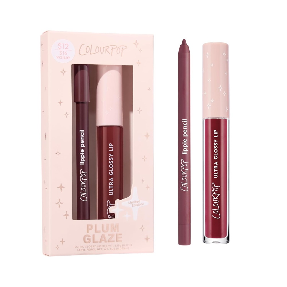 image:imageColourPop Milk Coffee Lip Kit  HighPigment LongLasting amp Sharpenable Lip Liner and Lip Gloss with HighImpact Color  Includes Shades Play Nice amp Unfiltered 2 CountPlum Glaze